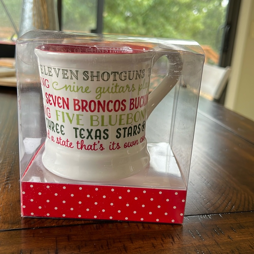 NWT 12 days of Christmas in Texas Coffee Mug